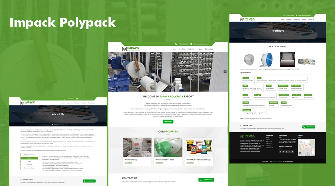 Impack Polypack | UI/UX Design
